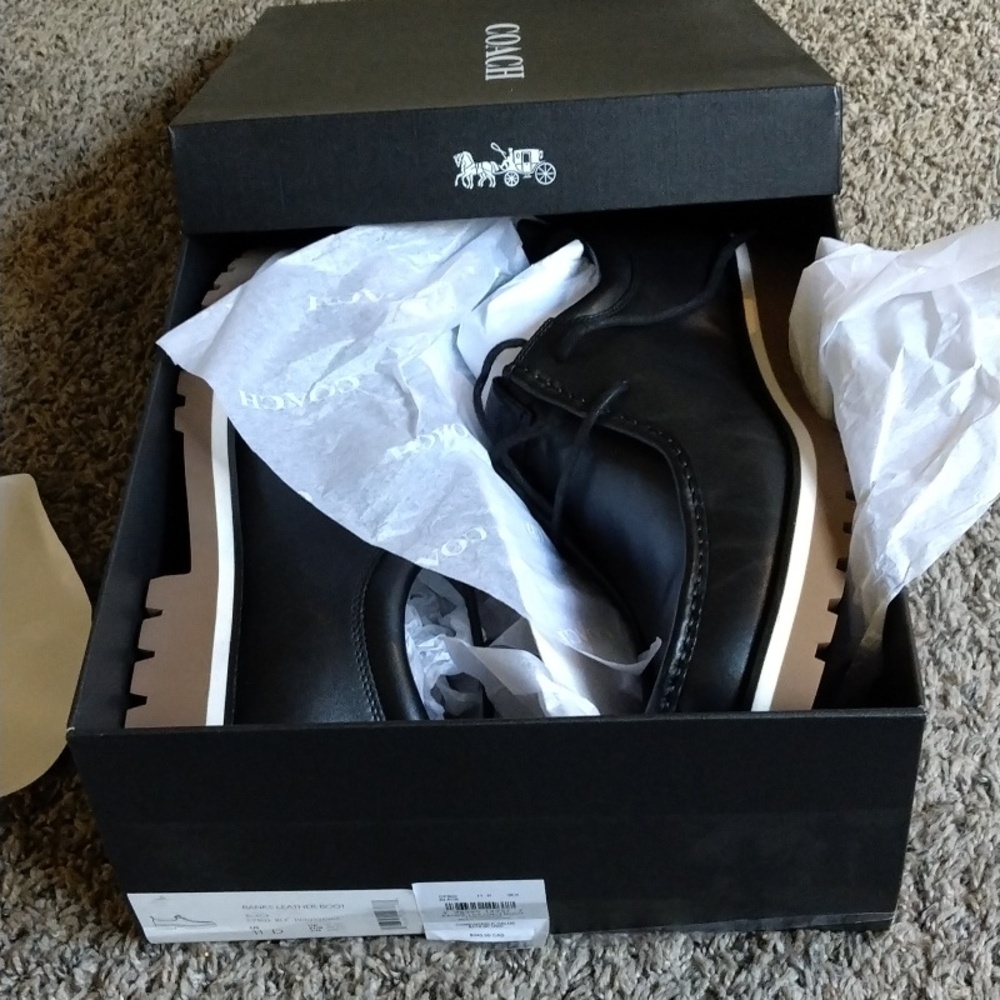 Authentic Coach Banks Men's Leather Boot